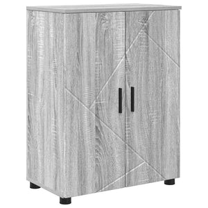Badezimmerschrank Grau Sonoma 60x35x80 cm
