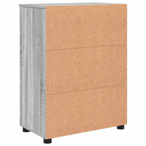 Badezimmerschrank Grau Sonoma 60x35x80 cm