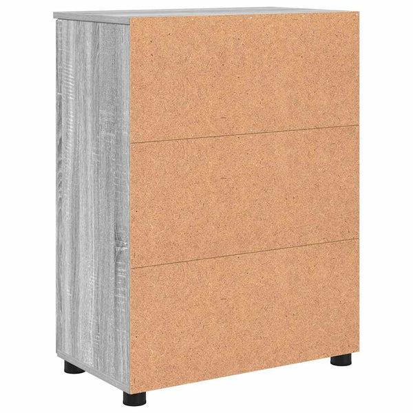 Badezimmerschrank Grau Sonoma 60x35x80 cm