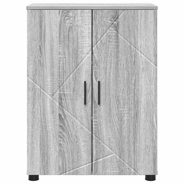 Badezimmerschrank Grau Sonoma 60x35x80 cm
