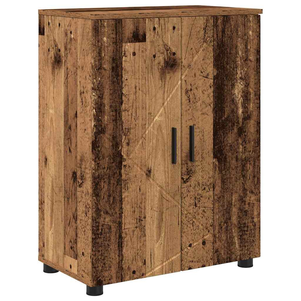 Badezimmerschrank Altholz 60x35x80 cm