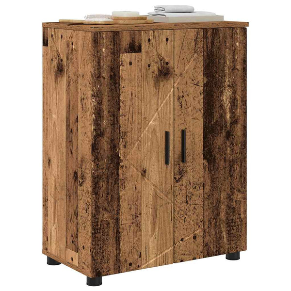 Badezimmerschrank Altholz 60x35x80 cm