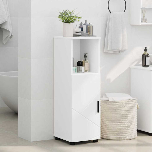 Weißer Badezimmerschrank 30x35x95cm