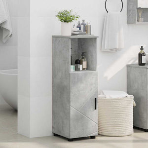 Badezimmerschrank Beton Grau 30x35x95 cm