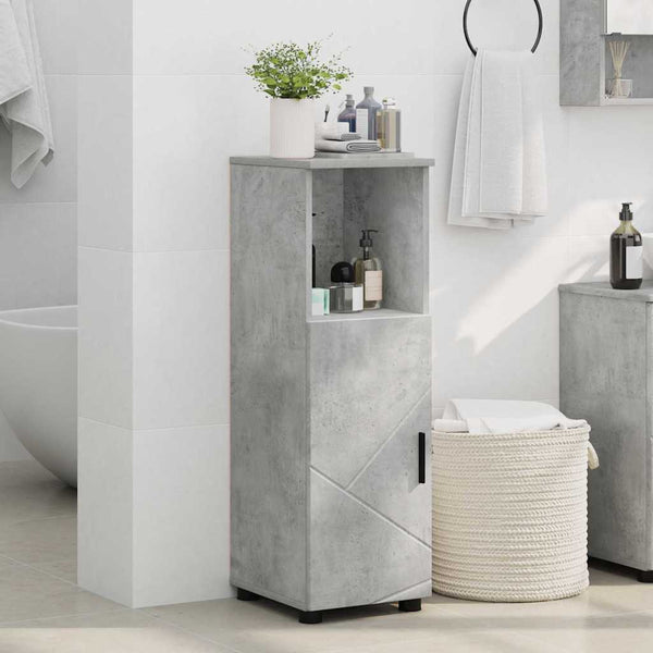 Badezimmerschrank Beton Grau 30x35x95 cm