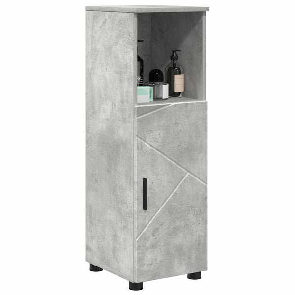 Badezimmerschrank Beton Grau 30x35x95 cm