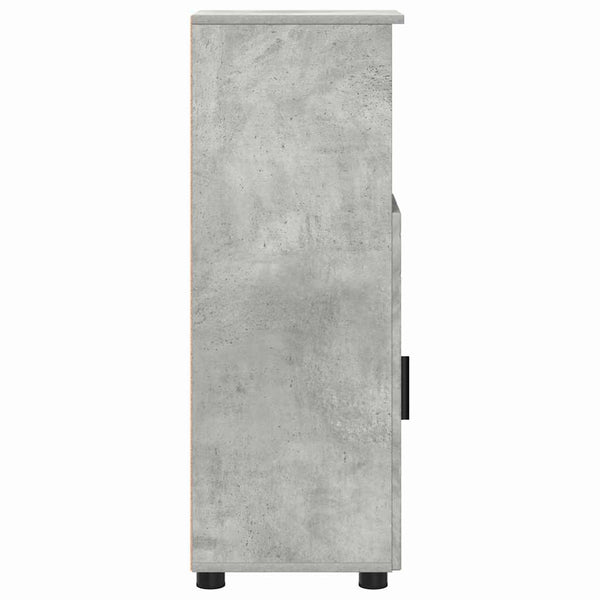 Badezimmerschrank Beton Grau 30x35x95 cm