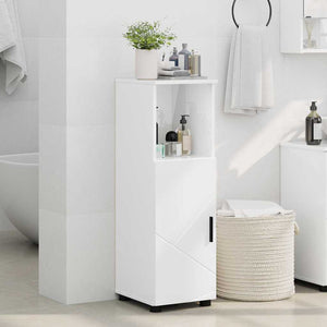 Badezimmerschrank Weiß Hochglanz 30x35x95cm