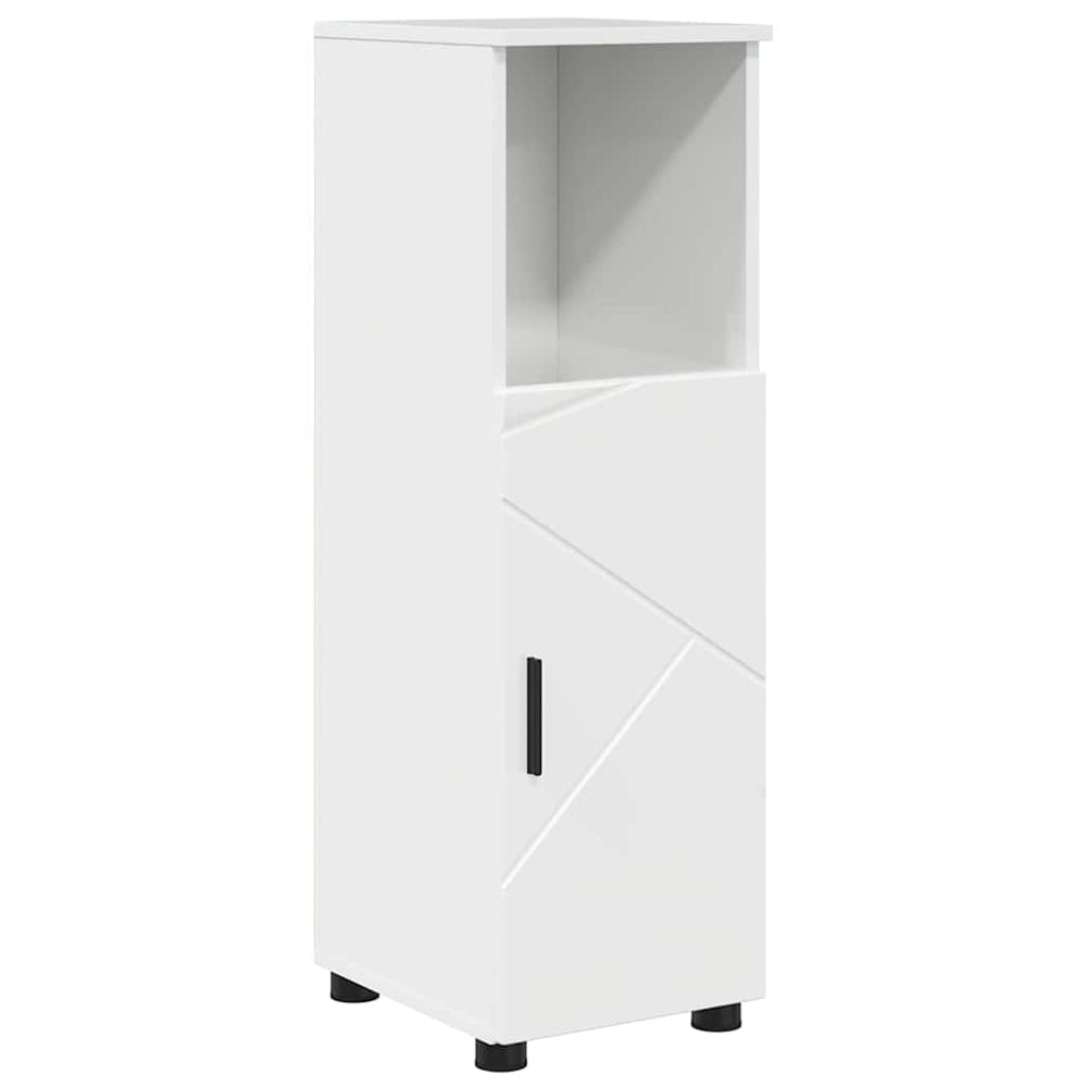 Badezimmerschrank Weiß Hochglanz 30x35x95cm