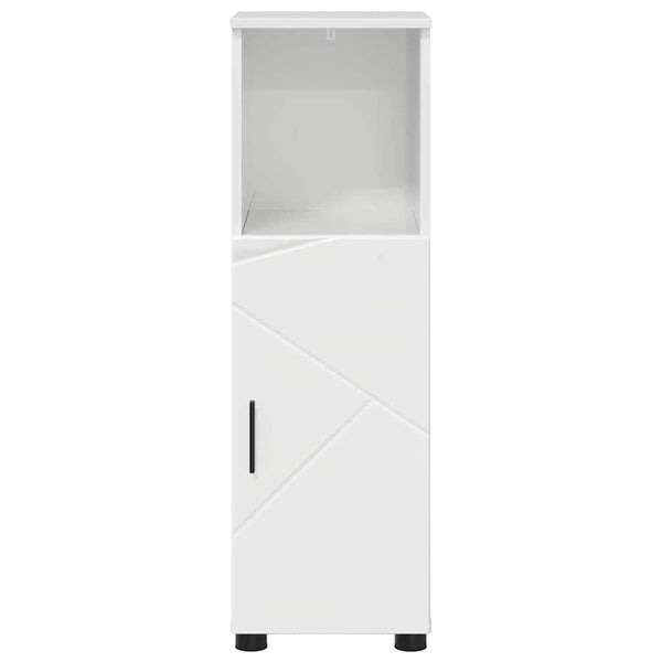 Badezimmerschrank Weiß Hochglanz 30x35x95cm