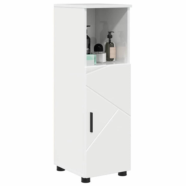 Badezimmerschrank Weiß Hochglanz 30x35x95cm