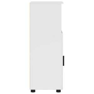 Badezimmerschrank Weiß Hochglanz 30x35x95cm