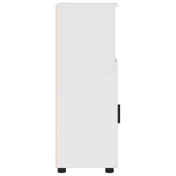 Badezimmerschrank Weiß Hochglanz 30x35x95cm
