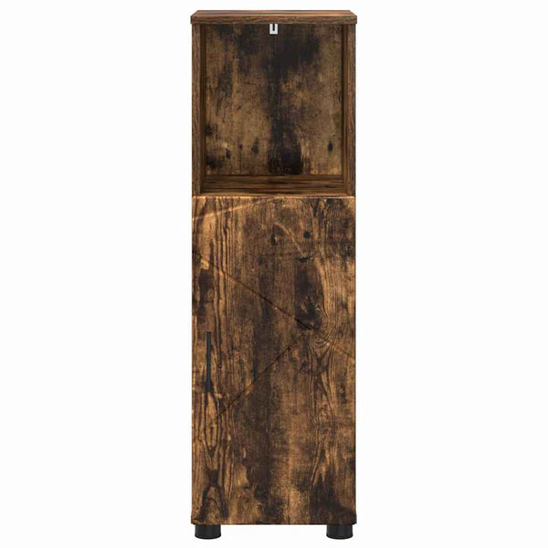 Badezimmerschrank Geräucherte Eiche 30x35x95 cm