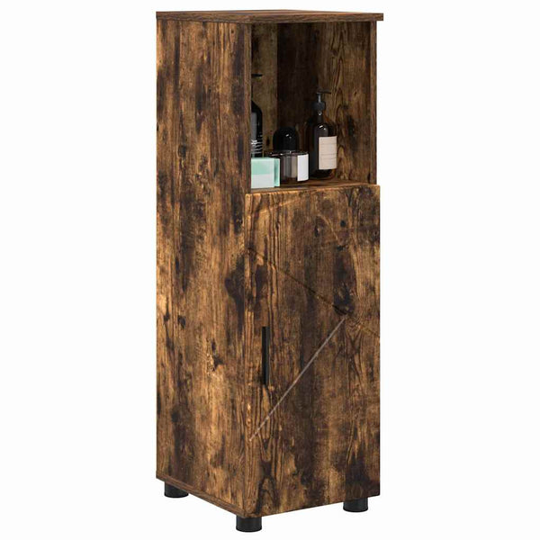 Badezimmerschrank Geräucherte Eiche 30x35x95 cm