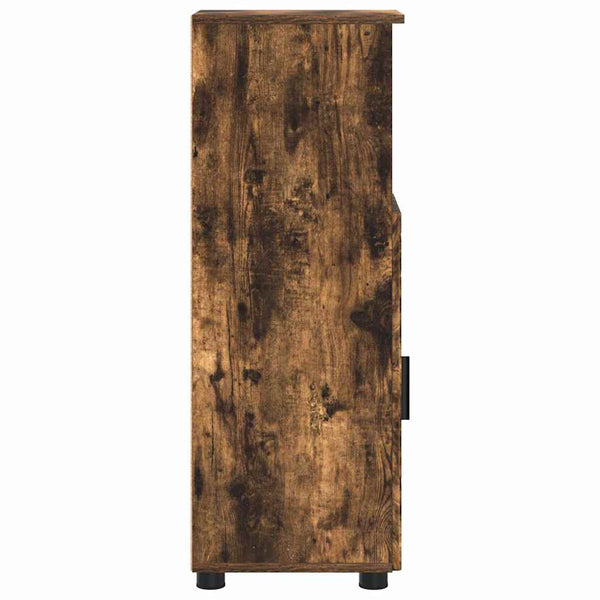 Badezimmerschrank Geräucherte Eiche 30x35x95 cm