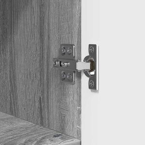 Grauer Badezimmerschrank Sonoma mit Stauraum