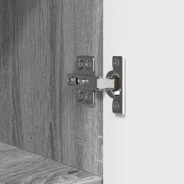 Grauer Badezimmerschrank Sonoma mit Stauraum