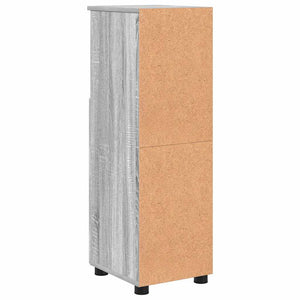 Grauer Badezimmerschrank Sonoma mit Stauraum