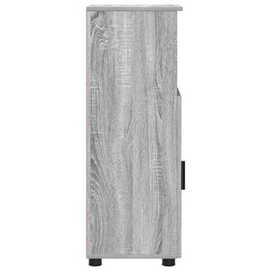 Grauer Badezimmerschrank Sonoma mit Stauraum