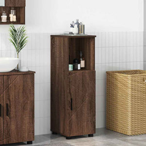 Badezimmerschrank Braun Eiche 30x35x95 cm