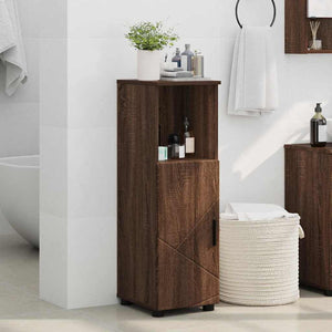 Badezimmerschrank Braun Eiche 30x35x95 cm