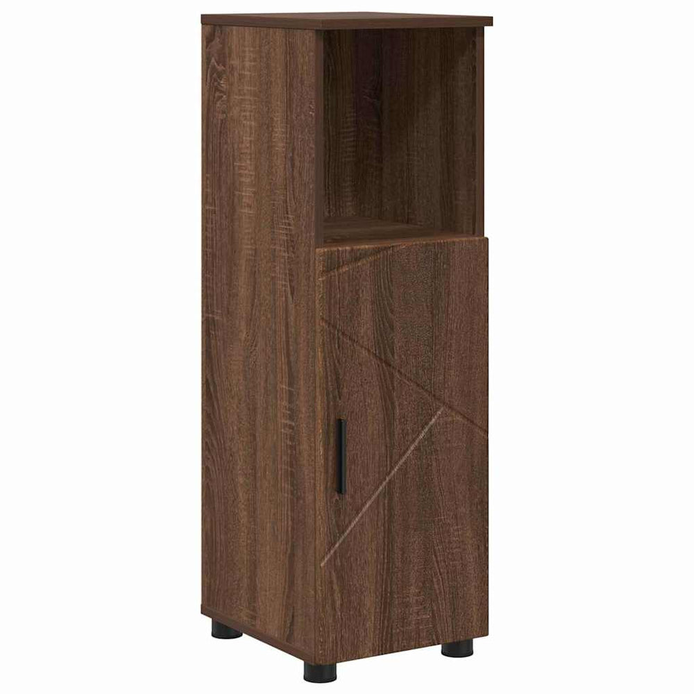 Badezimmerschrank Braun Eiche 30x35x95 cm