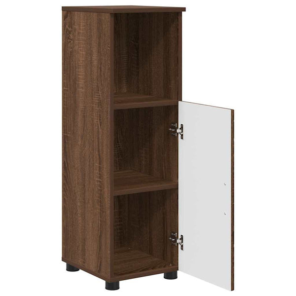 Badezimmerschrank Braun Eiche 30x35x95 cm