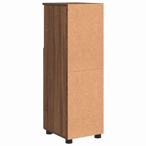 Badezimmerschrank Braun Eiche 30x35x95 cm