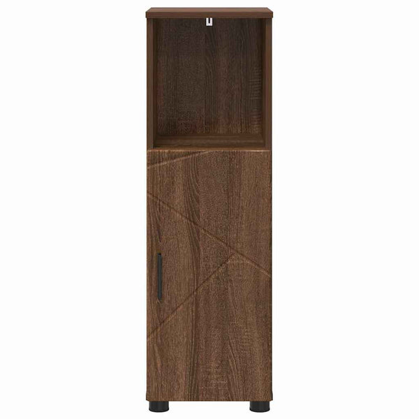 Badezimmerschrank Braun Eiche 30x35x95 cm