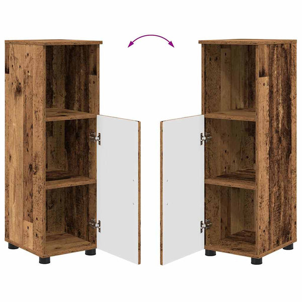 Badezimmerschrank Altholz 30x35x95cm