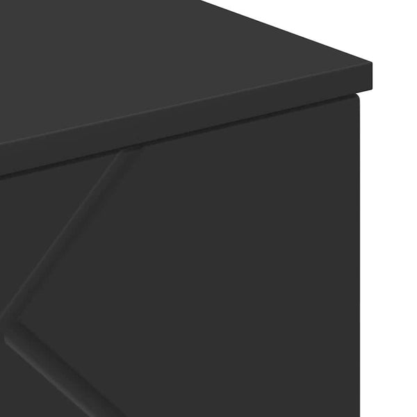Wandmontierter Badezimmerschrank Schwarz 30x31,5x61 cm