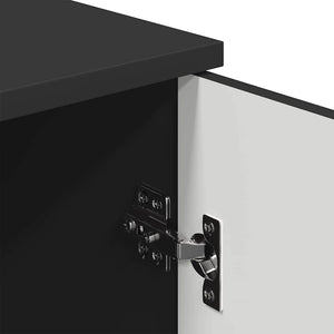 Wandmontierter Badezimmerschrank Schwarz 30x31,5x61 cm