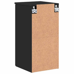 Wandmontierter Badezimmerschrank Schwarz 30x31,5x61 cm