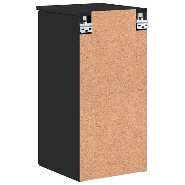 Wandmontierter Badezimmerschrank Schwarz 30x31,5x61 cm