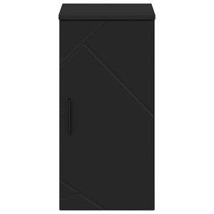 Wandmontierter Badezimmerschrank Schwarz 30x31,5x61 cm