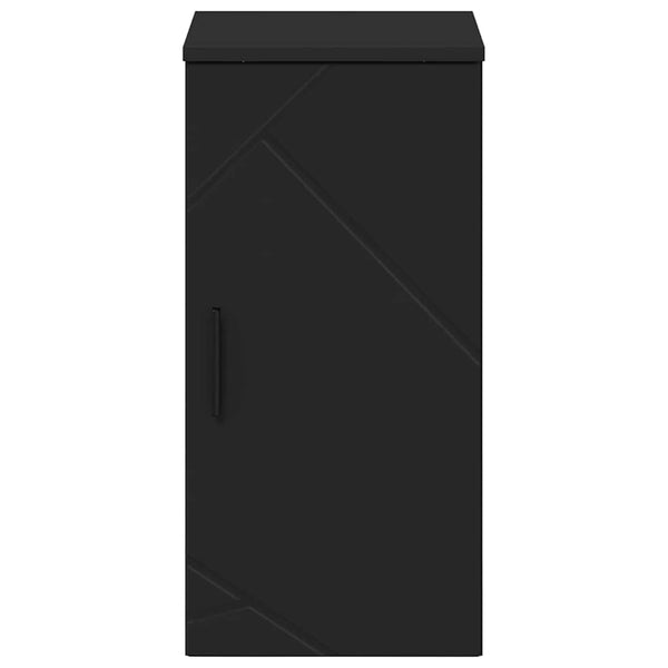 Wandmontierter Badezimmerschrank Schwarz 30x31,5x61 cm