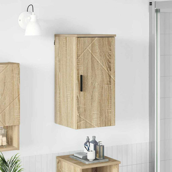 Wandmontierter Badezimmerschrank Sonoma-Eiche