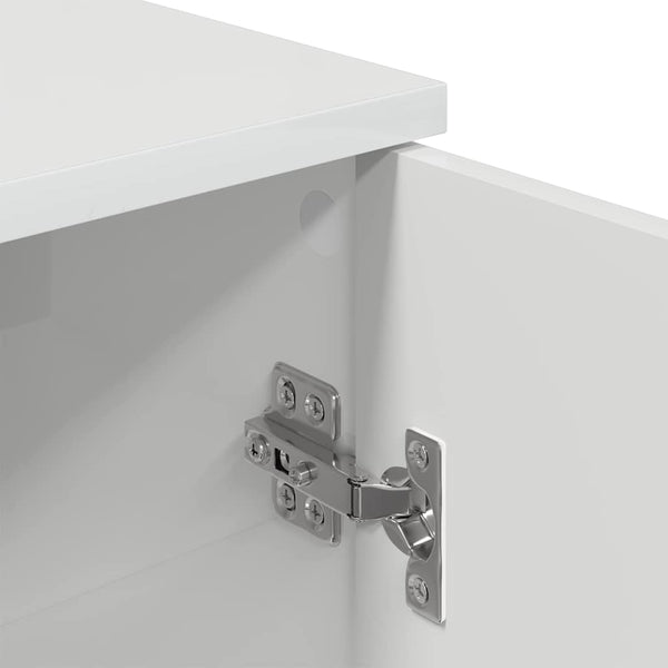 Hochglanz Weißer Badezimmerschrank Wandmontage
