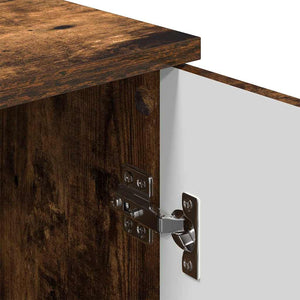 Badezimmerschrank mit Tür, Geräucherte Eiche