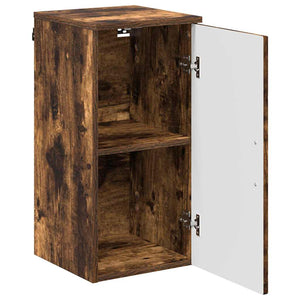 Badezimmerschrank mit Tür, Geräucherte Eiche