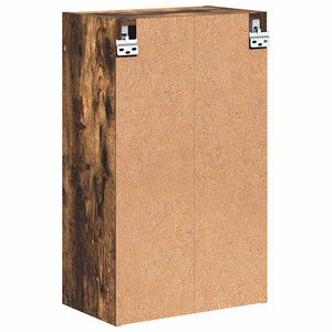 Badezimmerschrank mit Tür, Geräucherte Eiche