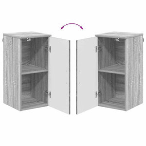 Grauer Bad-Hängeschrank Sonoma 30x61 cm