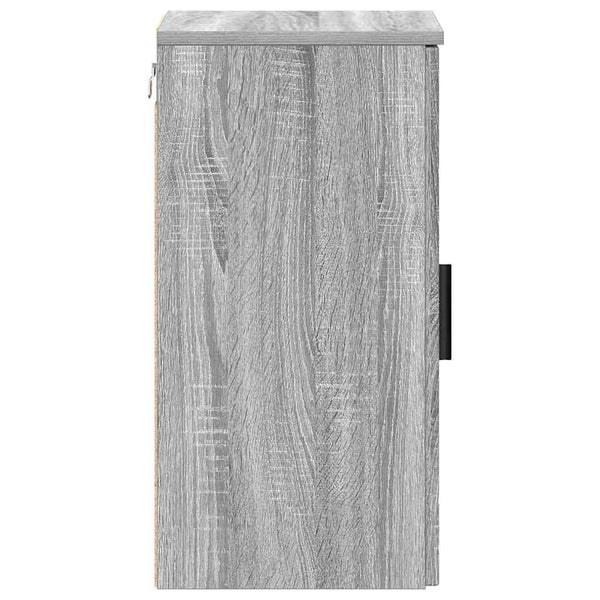Grauer Bad-Hängeschrank Sonoma 30x61 cm