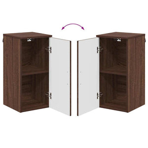 Badezimmerschrank Braun Eichenoptik 30x61 cm
