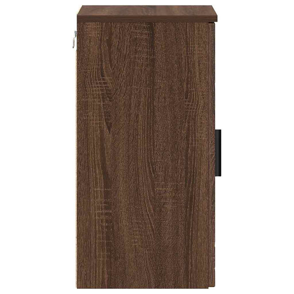 Badezimmerschrank Braun Eichenoptik 30x61 cm
