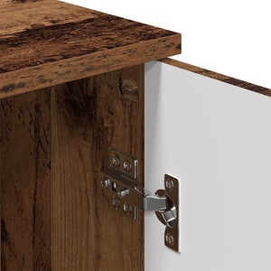 Wandmontierter Badezimmerschrank Altholz