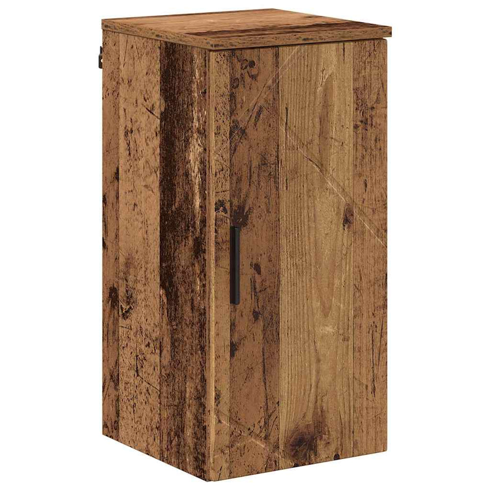 Wandmontierter Badezimmerschrank Altholz