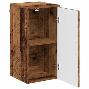 Wandmontierter Badezimmerschrank Altholz