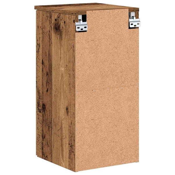Wandmontierter Badezimmerschrank Altholz